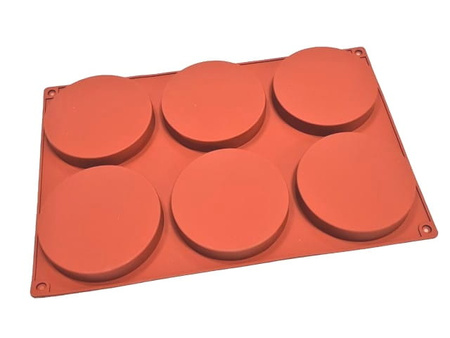 Forma silikonowa do żelki monoporcji 10x2,2 cm 6 gniazd