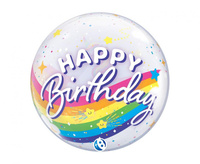 #BFK Balon Takara BUBBLE BALLOON Birthday Rainbow Unicorn, 22"