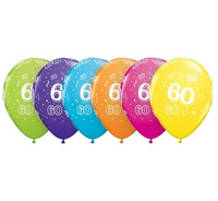 #BL Balon QL 11" z nadr. "60" , pastel mix tropikalny / 6 szt. ST ASORT KK