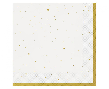#ZSE_GD Serwetki Celebrate (złote), certyfikat FSC, 33x33 cm/ 20 szt.
