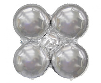 #BFK Balon foliowy 22" FX – Podstawa do balonów pompowanych powietrzem, srebrna KK, niepakowany
