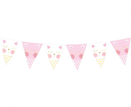 #DEGI Girlanda flagi PB&C Kotek, 16 x 20 cm, 8 flag