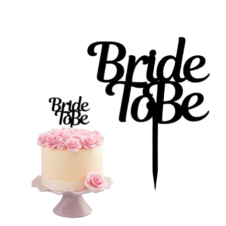 Topper na tort wieczór panieński BRIDE TO BE wz.II