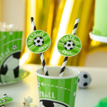 Słomki Football 6 szt. Party Pal