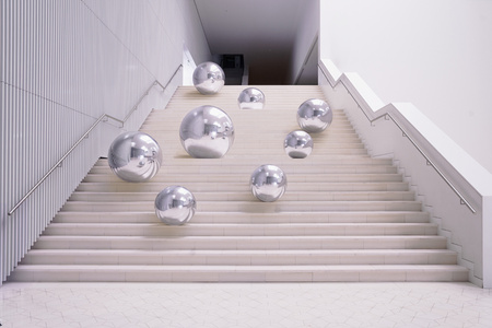 Balony foliowe Kredki, niebieska, 23x104 cm