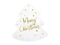 Serwetki Choinka - Merry Christmas, 16x16,5cm Party Deco