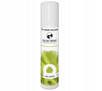 Zamsz w sprayu ZIELONY LIMONKOWY Velvet Spray Lime Green 100ml Food Colours
