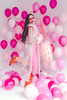 Balon foliowy Zebra, 115x85 cm, mix
