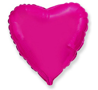 #BFK Balon foliowy 18" FX - Serce (ciemnoróżowe), niepakowany