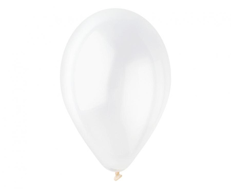 #BL Balony G90 pastel 10" - transparentne 00/ 100 szt.
