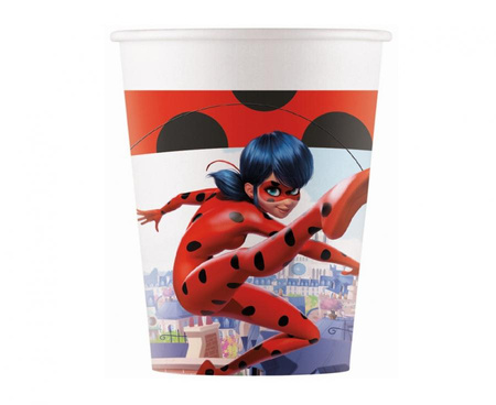 #ZKU Kubeczki papierowe (WM), Miraculous Ladybug (ZAG), 200ml, 8 szt. FSC