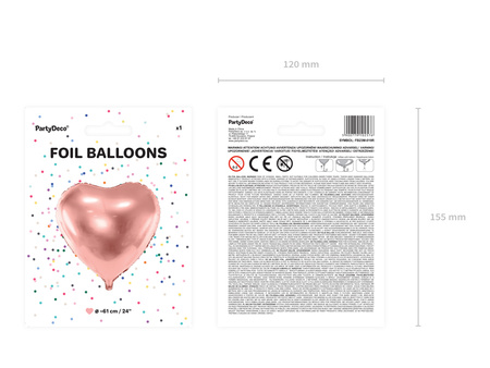 Balon foliowy Litera ''U'', 35cm, holograficzny