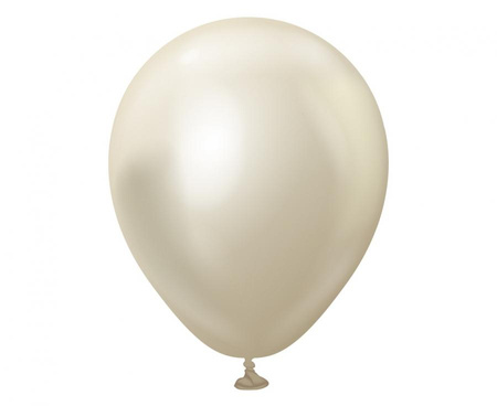 #BL Balony  5" Mirror White Gold , 100 szt.