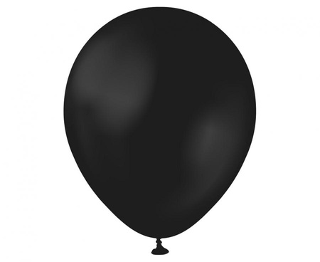 #BL Balony Beauty&Charm, pastelowe czarne 5"/ 20 szt.