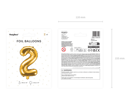 Balon foliowy Litera ''W'', 35cm, srebrny