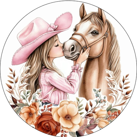 Opłatek na tort KONIE WZ.VII