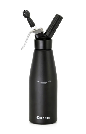 Syfon do bitej śmietany Kitchen Line, 0,95L, czarny, ⌀95x(H)320mm HENDI