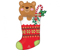 #BFK Balon foliowy SuperShape  Christmas Stocking, 55cm w x 81cm