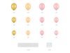 Stojący balon foliowy cyfra ''2'', 84 cm, błękit