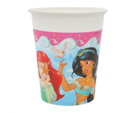 #ZKU Kubeczki papierowe (WM) Princess Live Your Story, 200ml, 8 szt. (SUP label) (papier FSC)