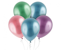 #BL Balony Elegant Party Mix, platynowe metalizowane 12"/ 100 szt.