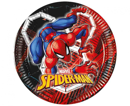 #ZTA Talerzyki papierowe Spiderman World Of Web, 20 cm., 8 szt.