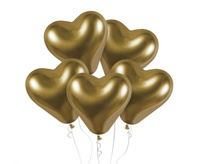 #BL Balony CRB12 shiny 12 cali serca - złote/ 25 szt.