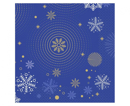 #ZSE_GD Serwetki Hello Winter Navy Blue, certyfikat FSC, 33x33 cm/ 20 szt.