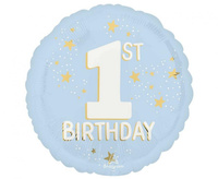 #BFK Balon foliowy 18" CIR- Little Mister Wonderful 1st Bday