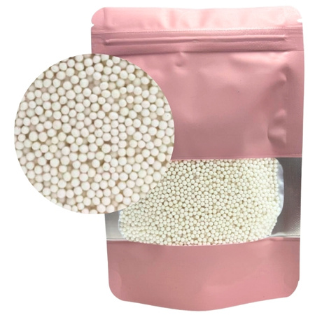 Posypka cukrowa dekoracja na tort MACZEK CUKROWY BIAŁY 50g KicCake