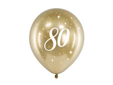 Balony Rainbow 30cm metalizowane, kremowy (1 op. / 100 szt.)