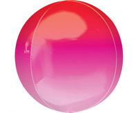 #BFK Balon foliowy ORBZ - kula czerwono-różowa, zapakowany