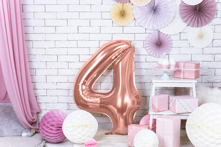 Balony 30cm, It's a Girl, P. Pure White (1 op. / 6 szt.)