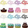 Papierowy topper na tort HAPPY BIRTHDAY CZERWONY WZ.I