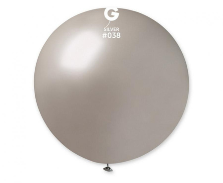 #BL Balon GM30, kula metal 0.80m - srebrna 38