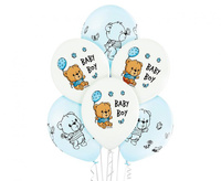 #BL Balony D11 Cute Baby Boy 3C2S 1C4S, 6 szt.