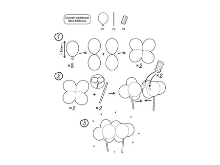Balony Glossy, 46 cm, srebrny (1 op. / 5 szt.)