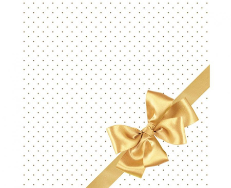 #ZSE Serwetki pap. Golden Bow Elegance, 33x33 cm, 20 szt.