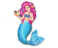 #BFK Balon foliowy 24" FX - Syrenka z muszlą, pakowany
