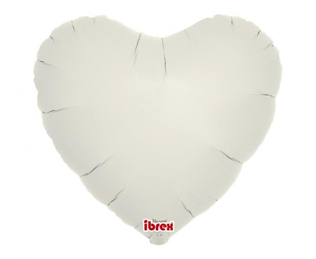 #BFK Balon Ibrex Hel, serce 14", Cloud Gray, 5 szt.