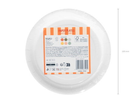 Słomki plastikowe, 23 cm, fioletowy (1 op. / 12 szt.)
