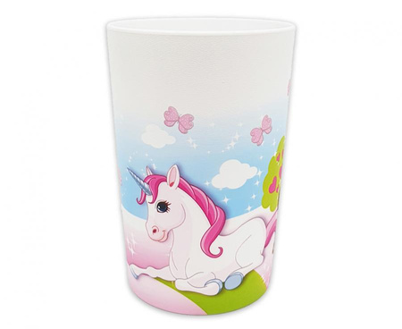 #ZKU Kubeczki plastikowe wielorazowe "Unicorn" 230ml, 2 szt. KK