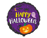 #BFK Balon foliowy 18" FX - Happy Halloween, niepakowany