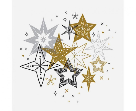 #ZSE Serwetki świąteczne DAISY Lunch SD 330x330 Gwiazdka