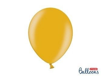 Balony lateksowe strong 30 cm metaliczny ZŁOTY 10 szt.