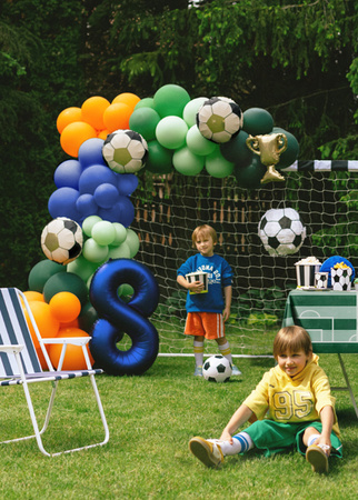 Balon foliowy Cyfra '6', 86cm, złoty