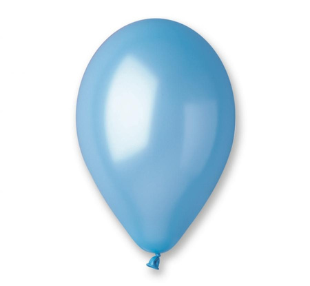 #BL Balony GM90 metal 10" - błękitne 35/ 100 szt.