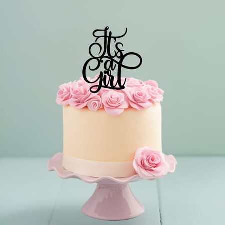 Topper na tort BABY SHOWER It's a Girl WZ. II