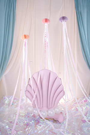 Balon foliowy Syrena, 72x52 cm, mix