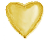 #BFK Balon foliowy 18" FX - Serce (złote), niepakowany